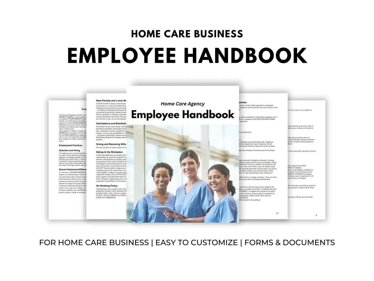 Home Care Agency Employee Handbook
Home Health Agency
Elderly Care Services
Senior Home Health Care Services