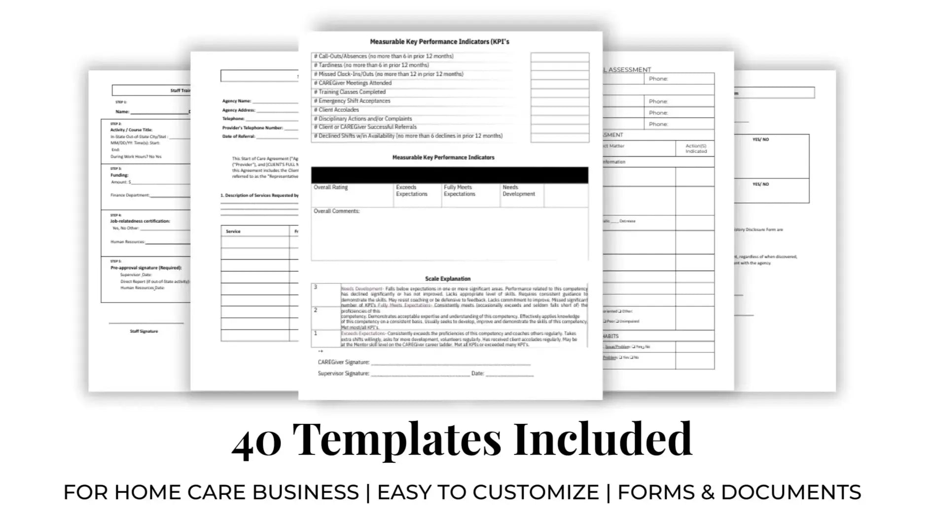 Home Care All-in-One Template Bundle | Editable Forms & Documents for ...